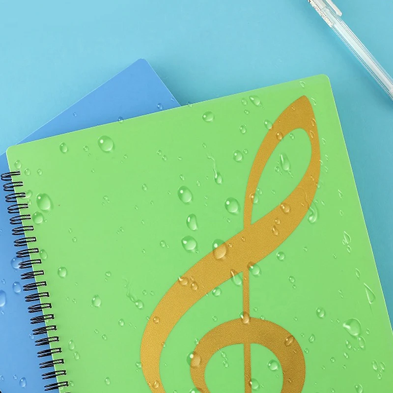 【C】Flexibler Notenordner für Klavier mit 20 Seiten, A4-Format, Notenheft-Clip, Notenmappe für Klavierpartituren, Notenbinder zum Üben – Detail 9