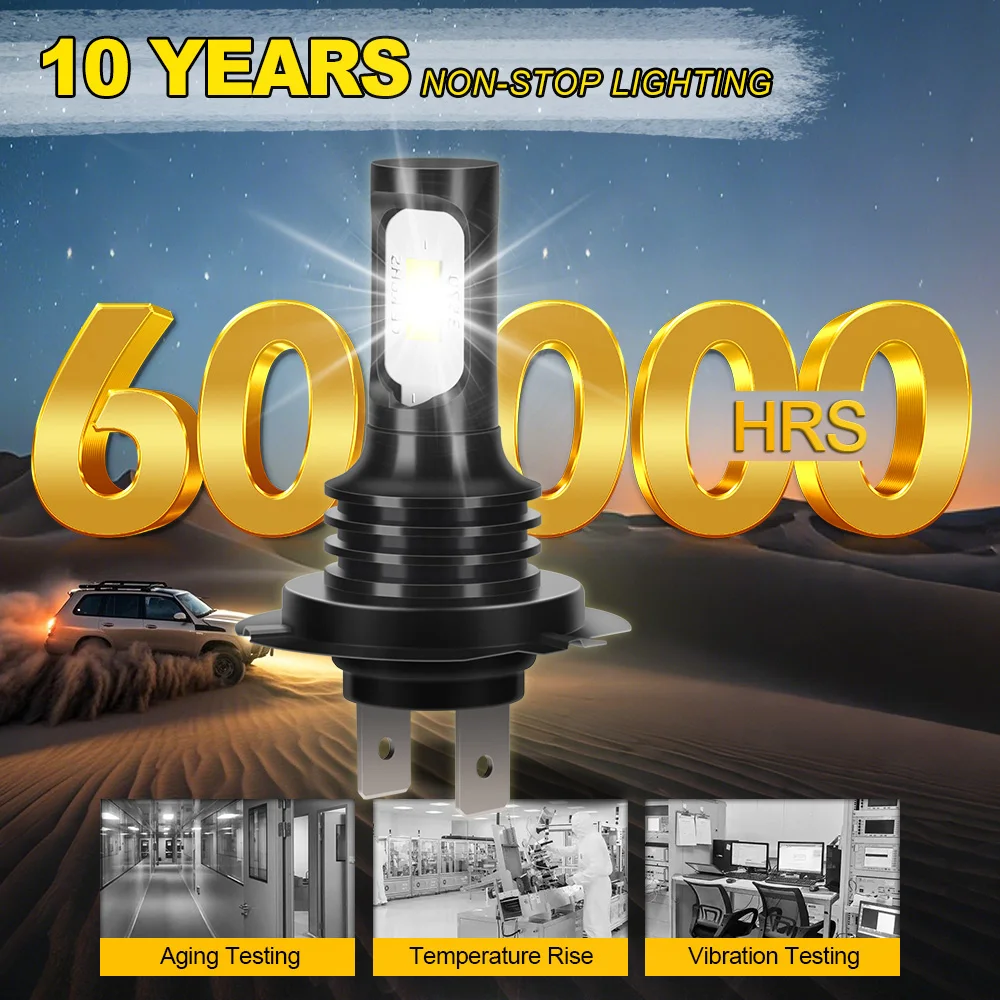 หลอดไฟ LED H7 2 ชิ้น 90W กำลังสูง 20000LM Canbus ไม่มี Error ไฟตัดหมอกขนาดเล็กสำหรับรถยนต์ แสงสีขาว 6000K สำหรับ BMW X3 2004-2014 2005 2006