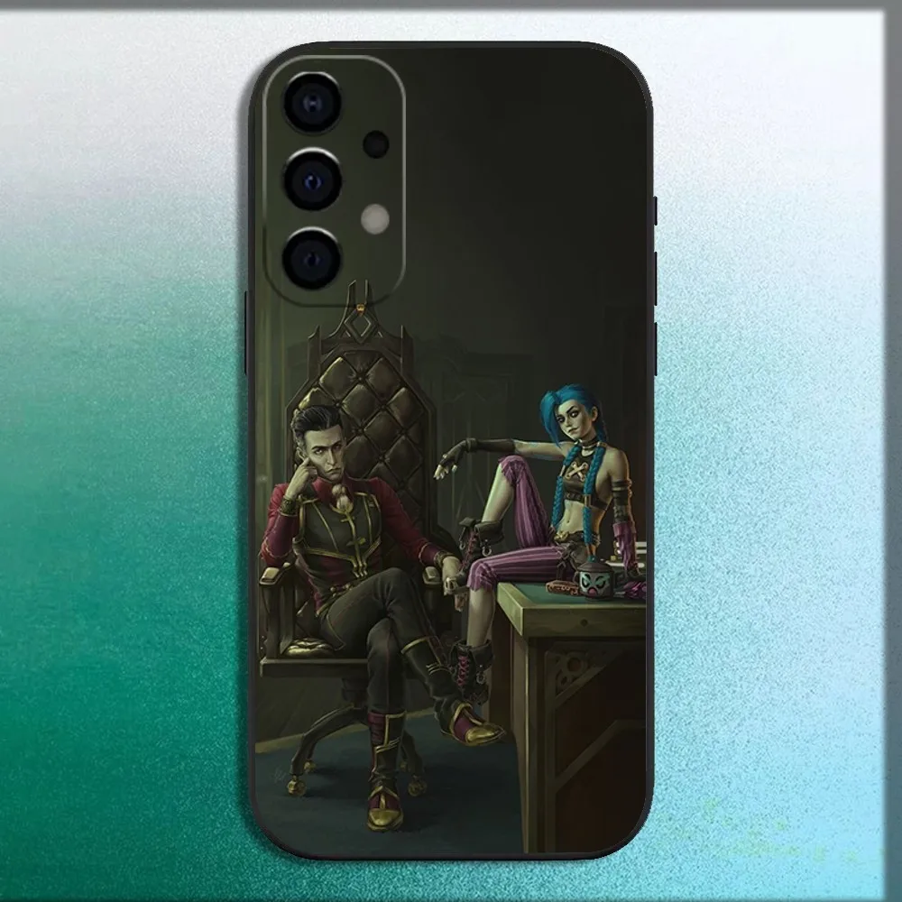 Coque de téléphone s-silco Arcane Jinx, étui noir souple pour Samsung Galaxy A13,A21s,A22,A31,A32,A52,A53,A71,A80,A91