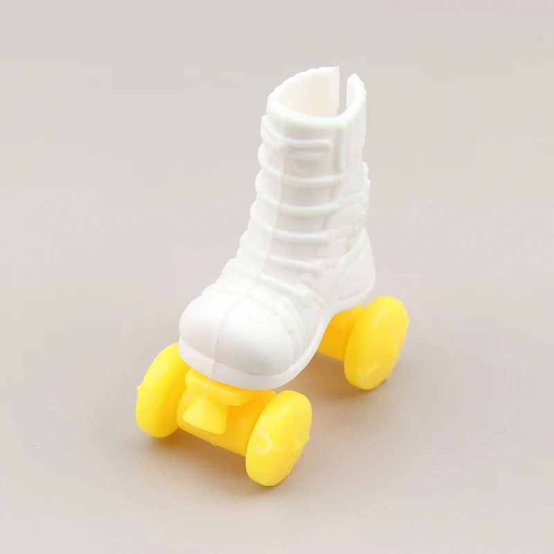 Zapatos de patines de ruedas para muñecas, botas cortas de patinaje de color rosa, botas deportivas decorativas, accesorios para muñecas de juego, 1/6, 1/12