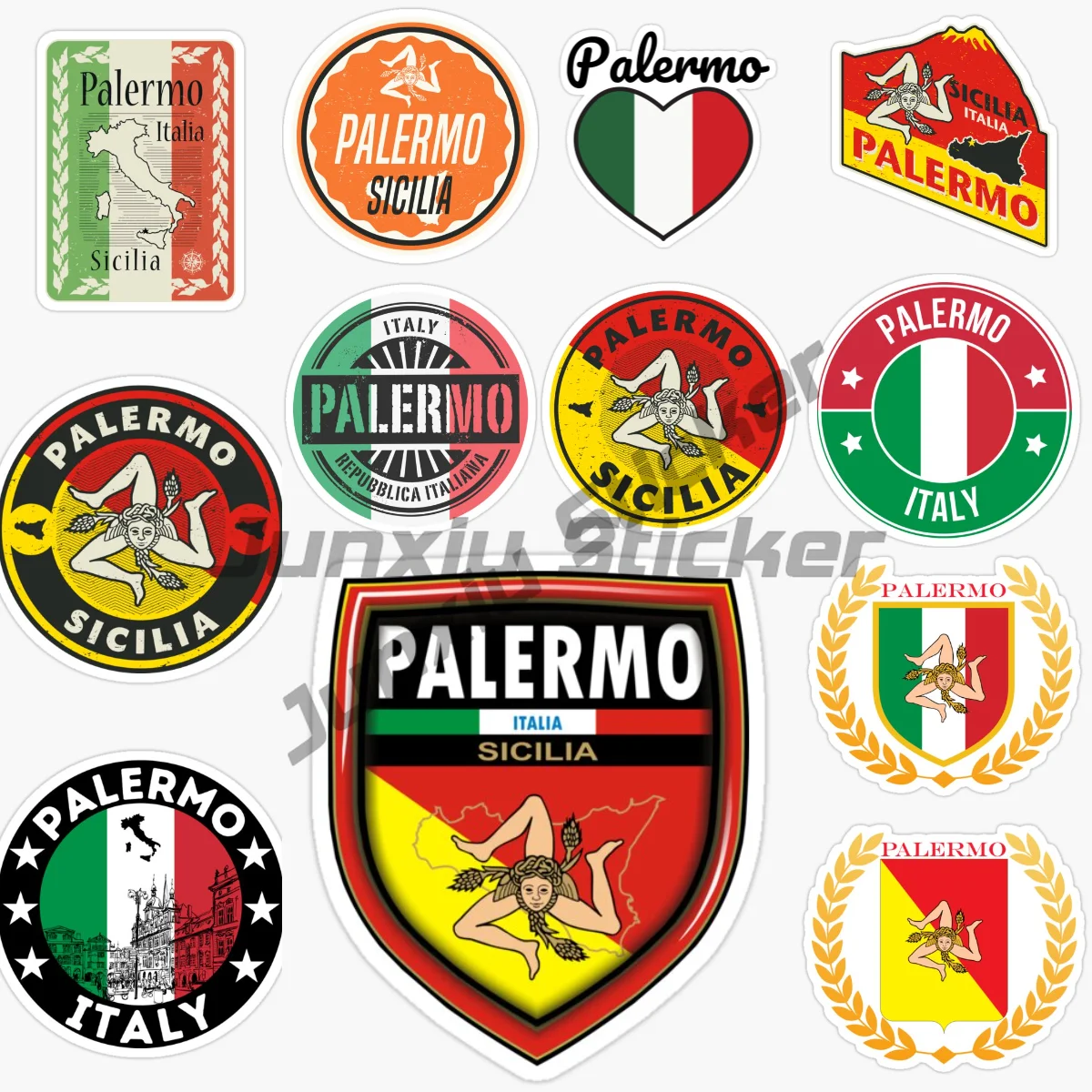 

Palermo, The Capital of The Autonomous Region of Sicily, Italy, Palermo Bay Car Sticker Helmet Camping Window Accessories Decal