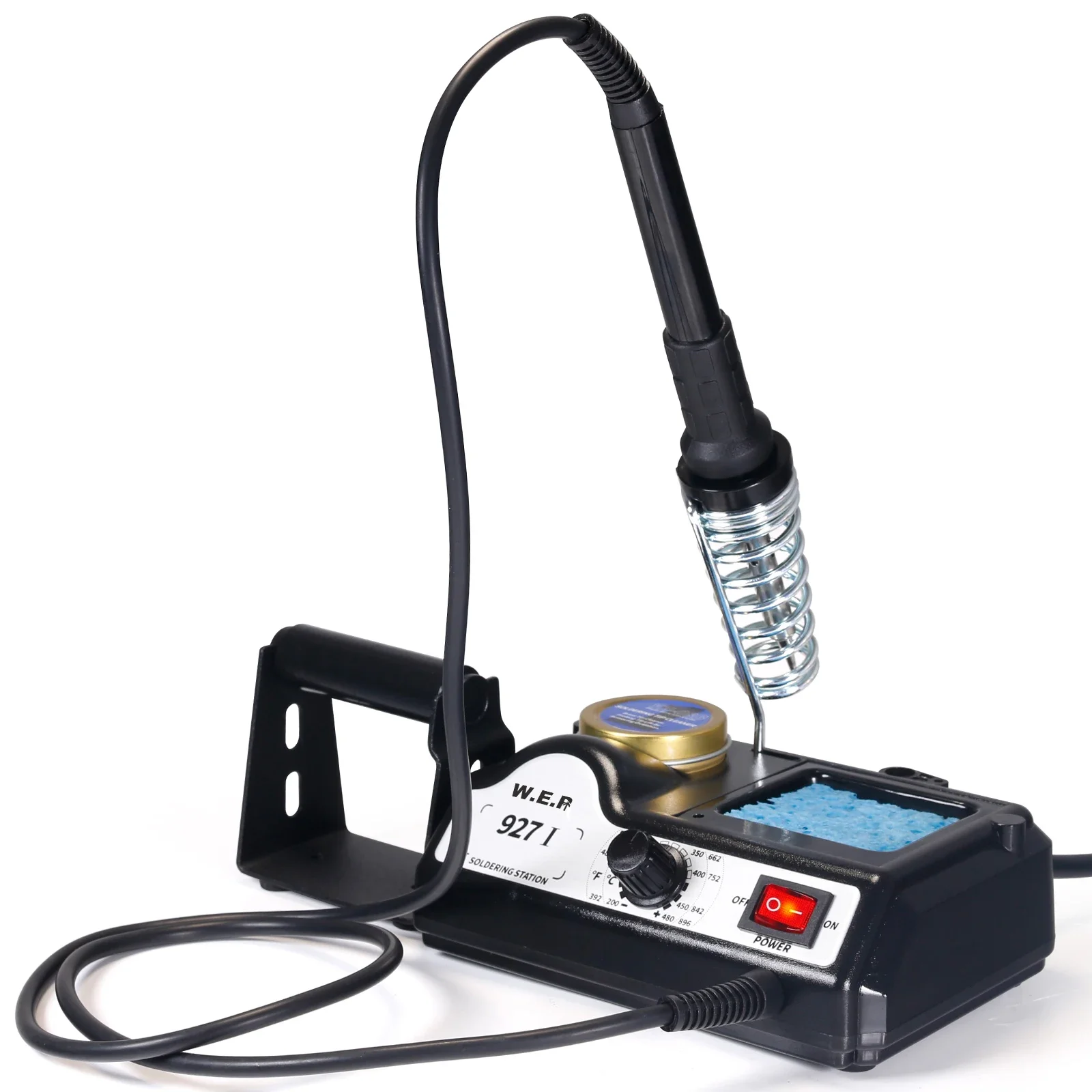 WEP 927-I 60W Adjustable Temperature Soldering Iron Station Solder Roll Holder