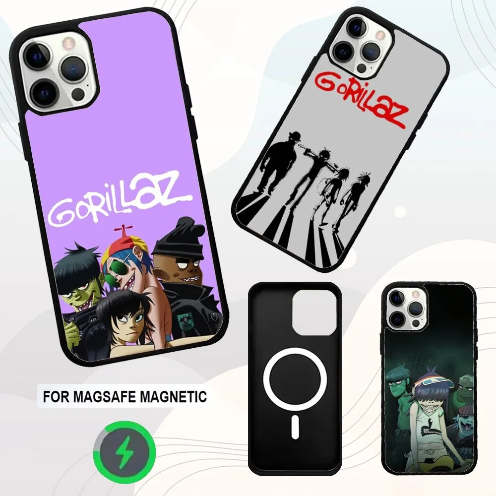 

G-Gorillaz The Now Now Phone Case For iPhone 16e,16,15,14,13,12,11,Plus,Pro,Max,Mini Magsafe Magnetic Wireless Charging