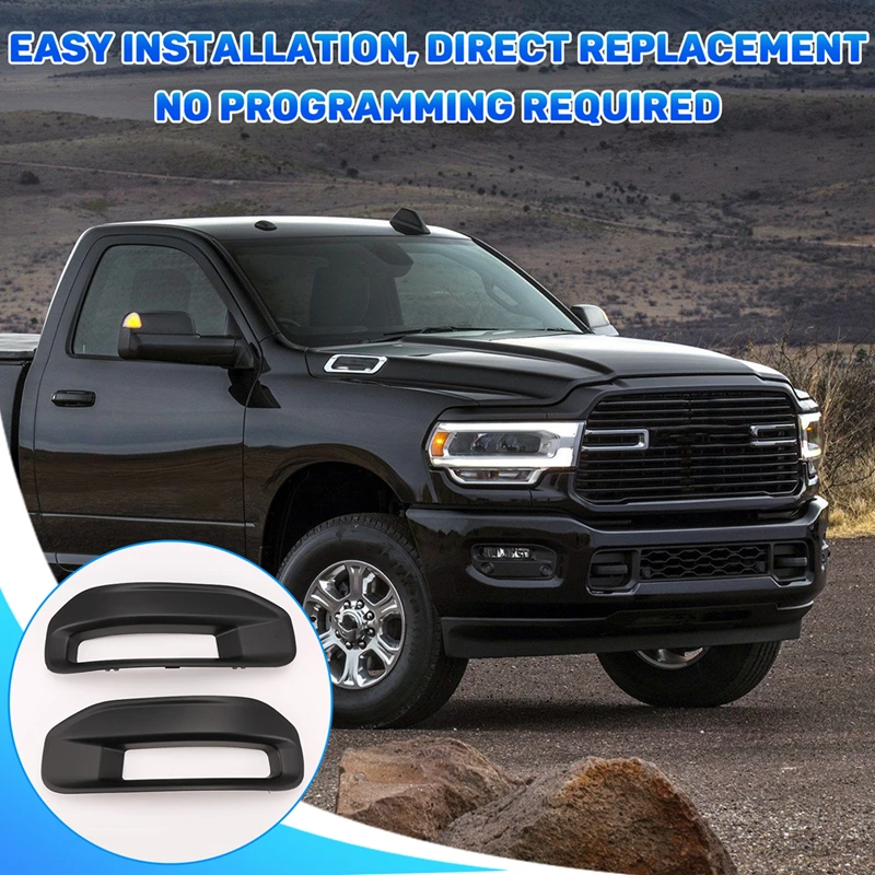 Car Front Bumper Fog Light Frame Fog Light Cover 68274669AB For Dodge Ram 1500 2019-2023