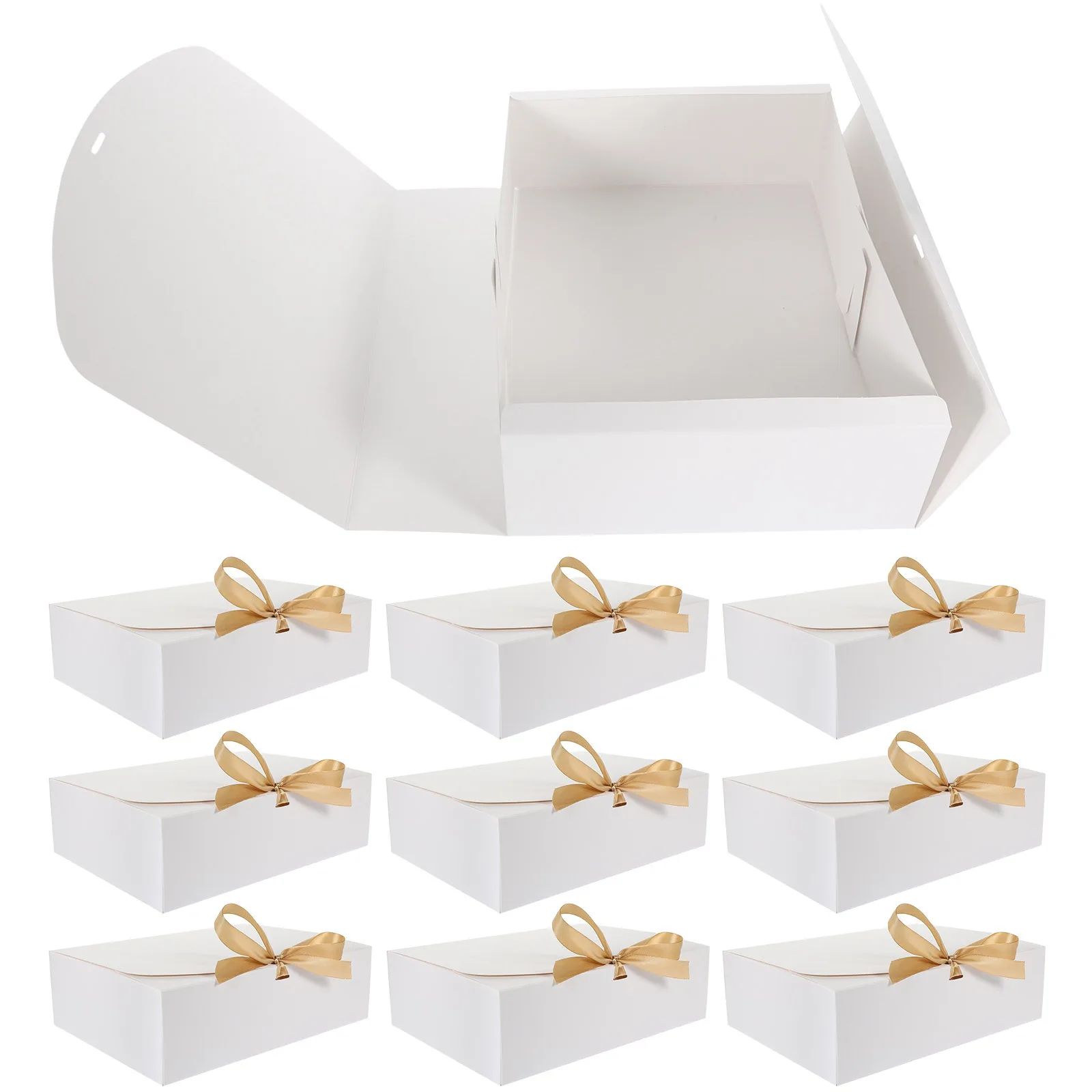 

10pcs Proposal Gift Box Folding Lid Cardboard Paper Storage Case For Wedding Valentine'S Day Birthday Party Bridesmaid Maid Of