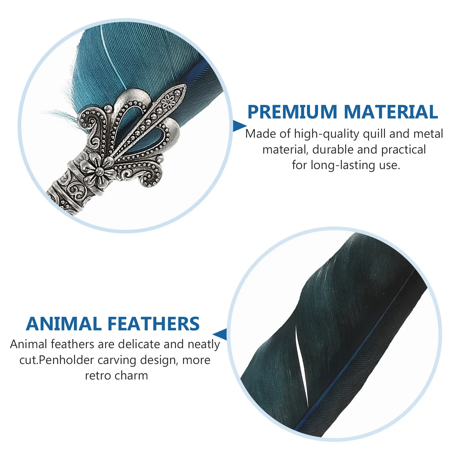 

1Set Dip Calligraphy Pen Style Premium Quill Dip Pen Set for Writing Drawing Practice with 5 Replacement Nibs