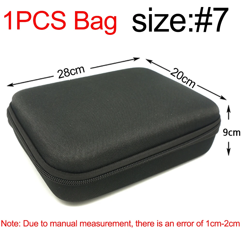 1 stücke Lagerung Tasche Werkzeug Box Mehrere Größen EVA Harte Lagerung Box Tragbare Reise Zipper Tasche Stoßfest Kamera Tasche Tasche