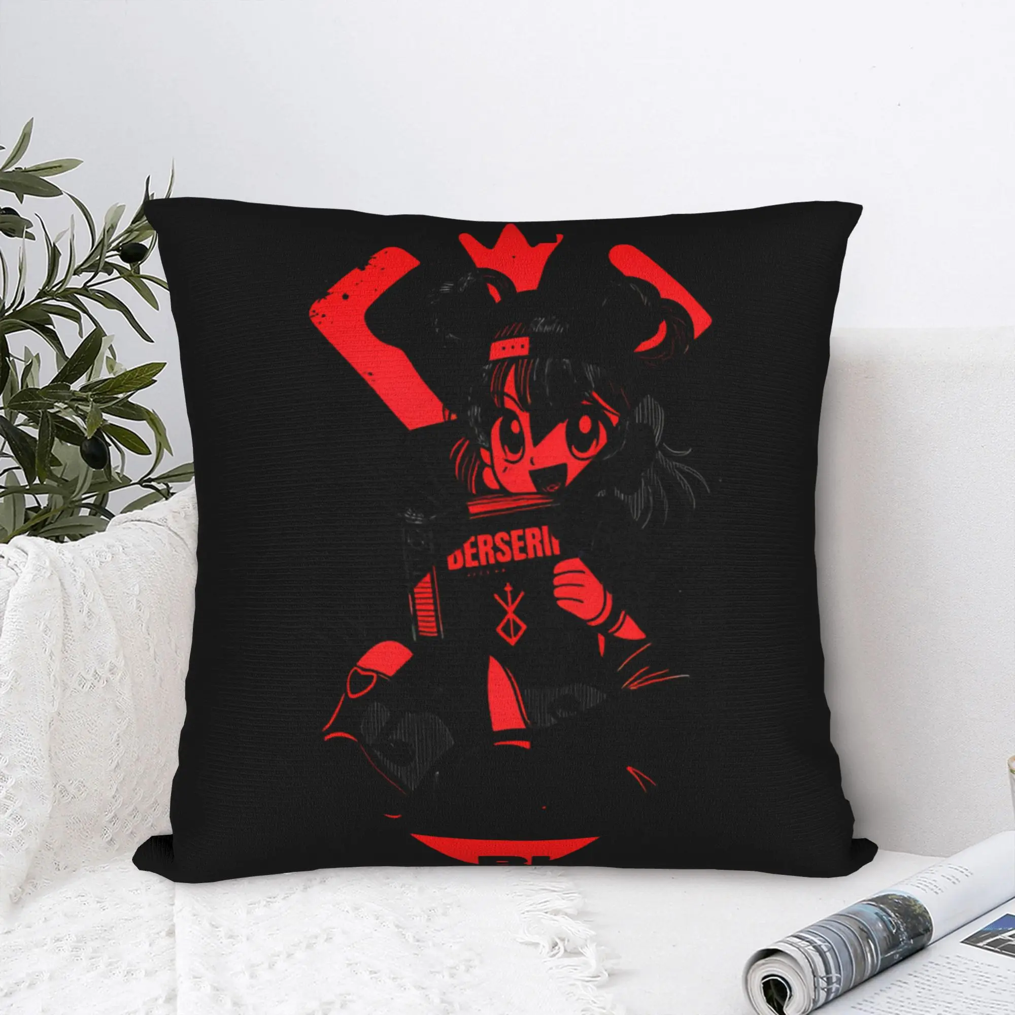 B-Berserks Pillow Cover  Comfy Cushion Cover Funny Pillow Case For Office Car Home Decor