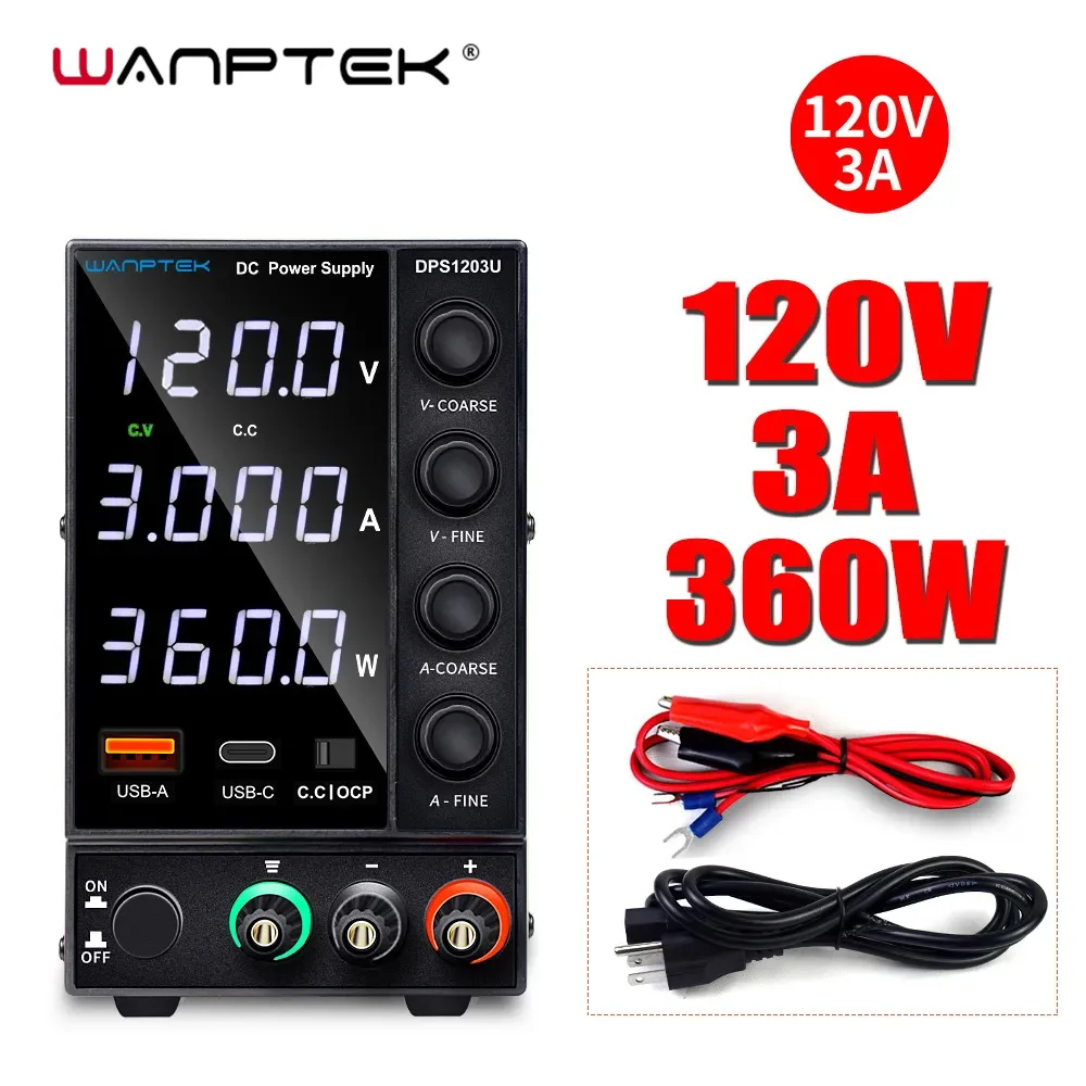 wanptek comutacao ajustavel dc power supply laboratorio digital led display ajustar a fonte de bancada regulada 220v a 12v 3a 120v 01