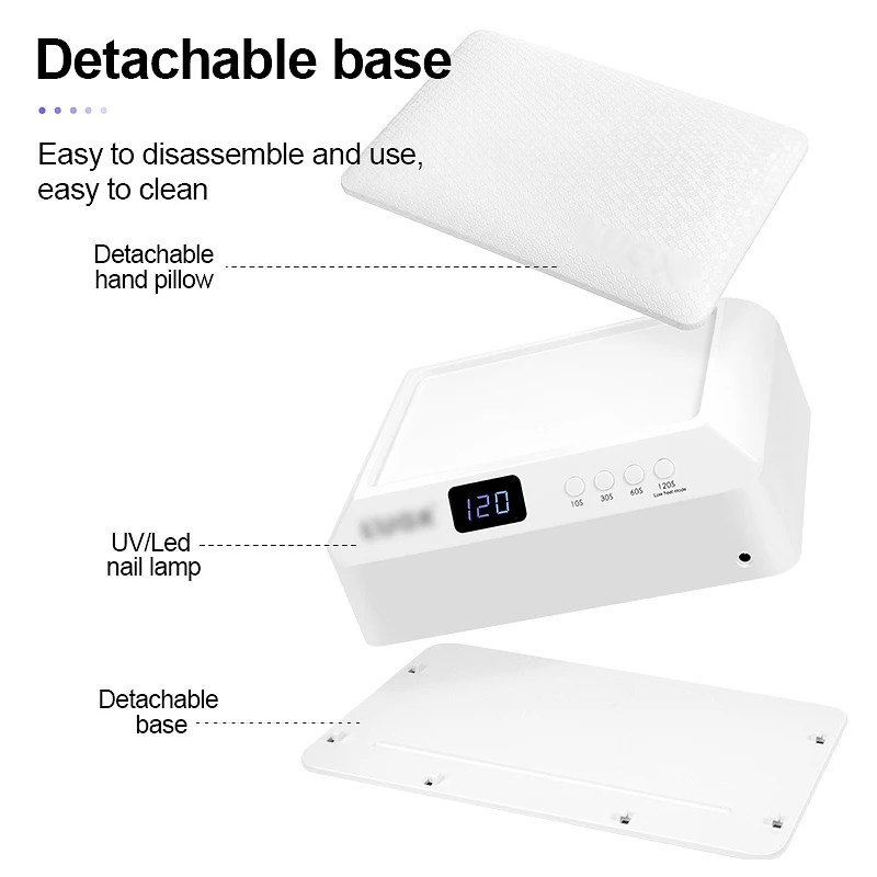 Sèche-ongles à LED UV 2 en 1, oreiller à main, lampe professionnelle cuite à séchage rapide, Machine de manucure, outils de photothérapie