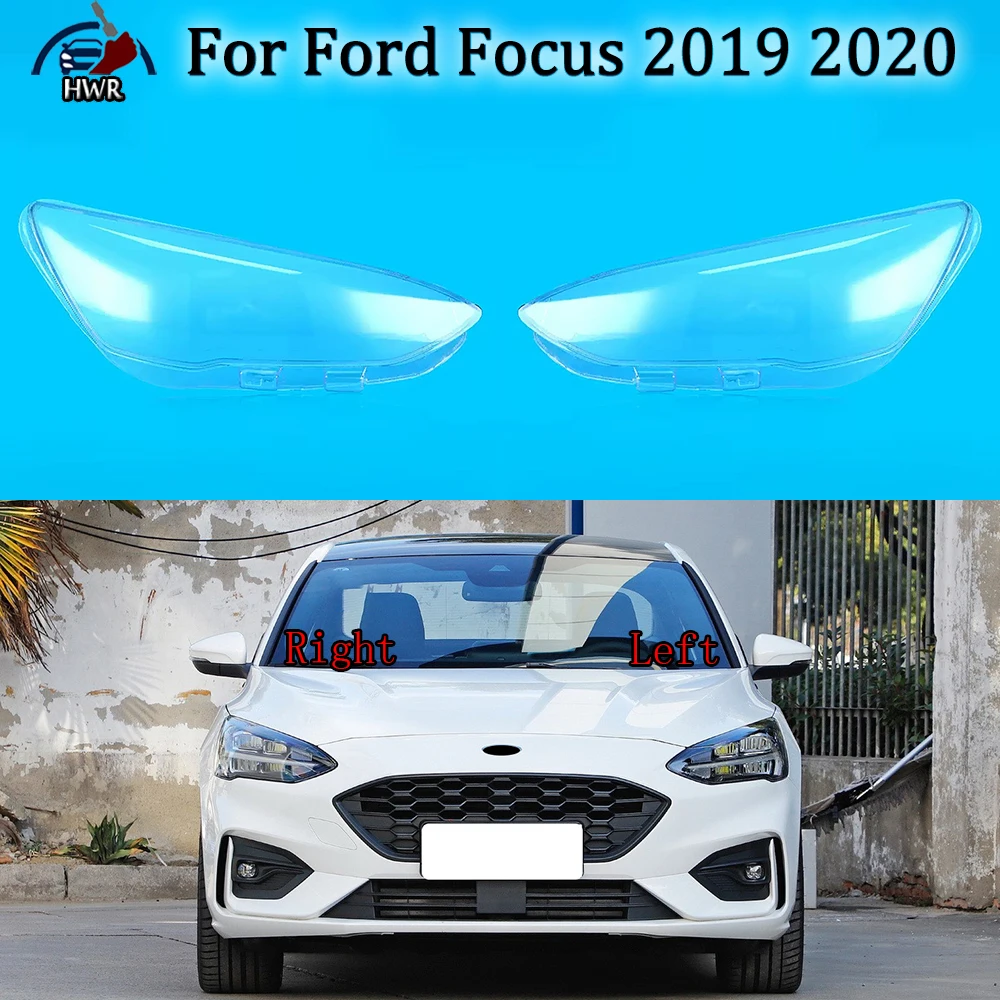 

For Ford Focus 2019 2020 Headlight Cover Headlamp Shell Transparent Lampshade Case Plexiglass Replace Original Lens