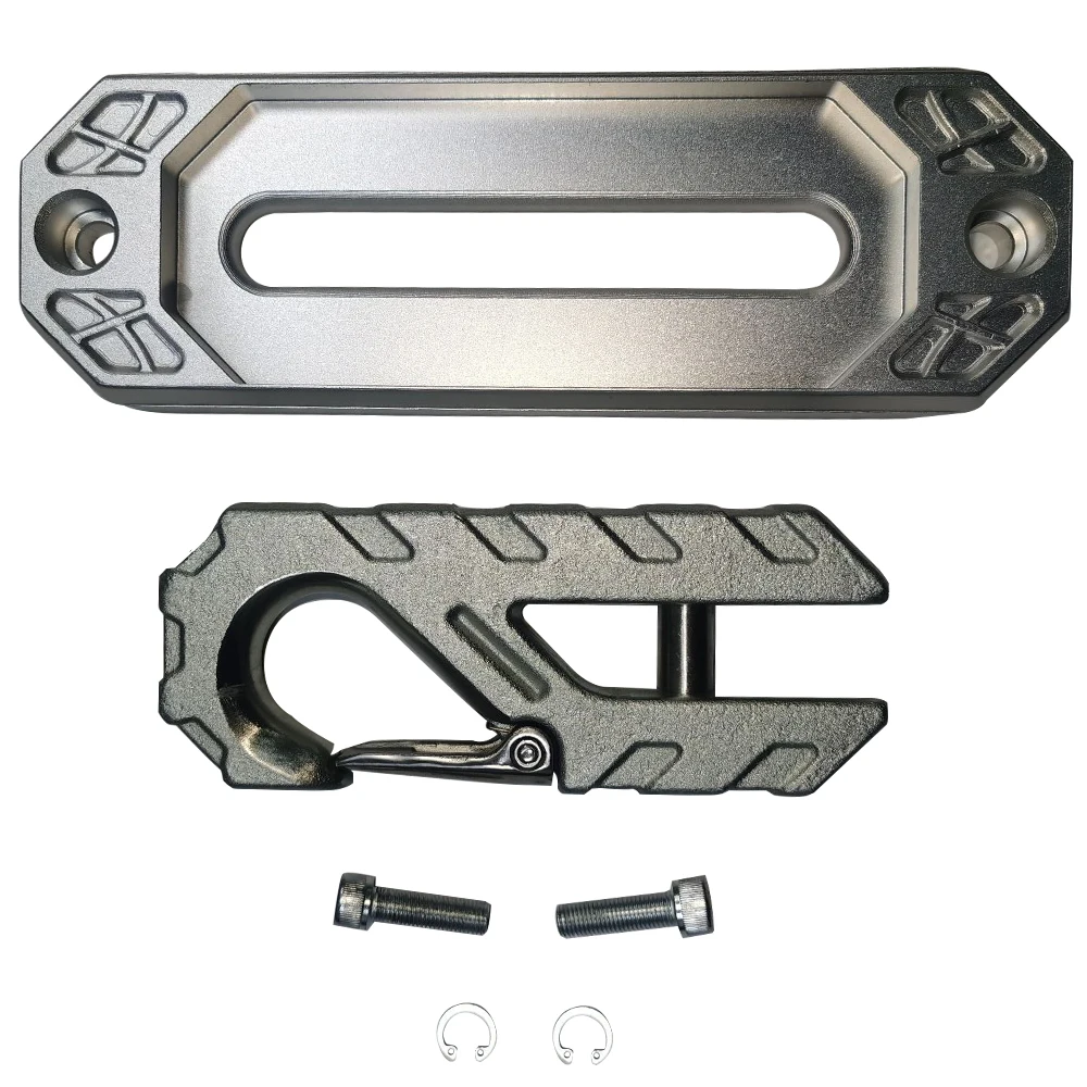 

Winch Hook Tow shackle hook Safety Latch Compatible with 4x4 Off-Road JL1259