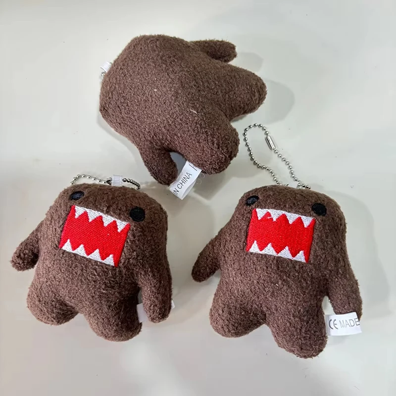 Kawaii Niedlicher Domo Kun Plüsch-Schlüsselanhänger Anime-Schlüsselring Charm für Taschen Schlüssel Geschenk Sammlung ca. 9*7*4 cm