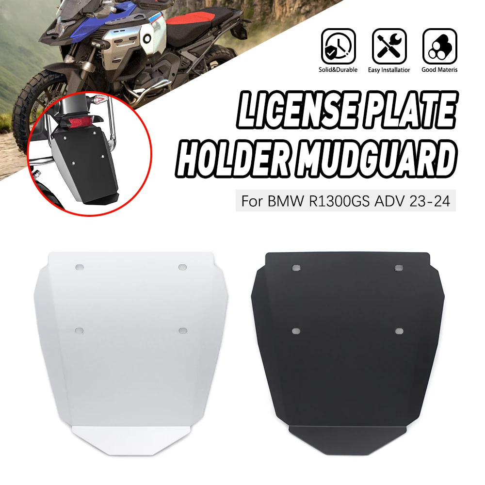

For BMW R1300GS R 1300GS R1300 GS Adventure 2023 2024 2025 Motorcycle License Plate Rear Fender Splash Guard Number Holder Mount