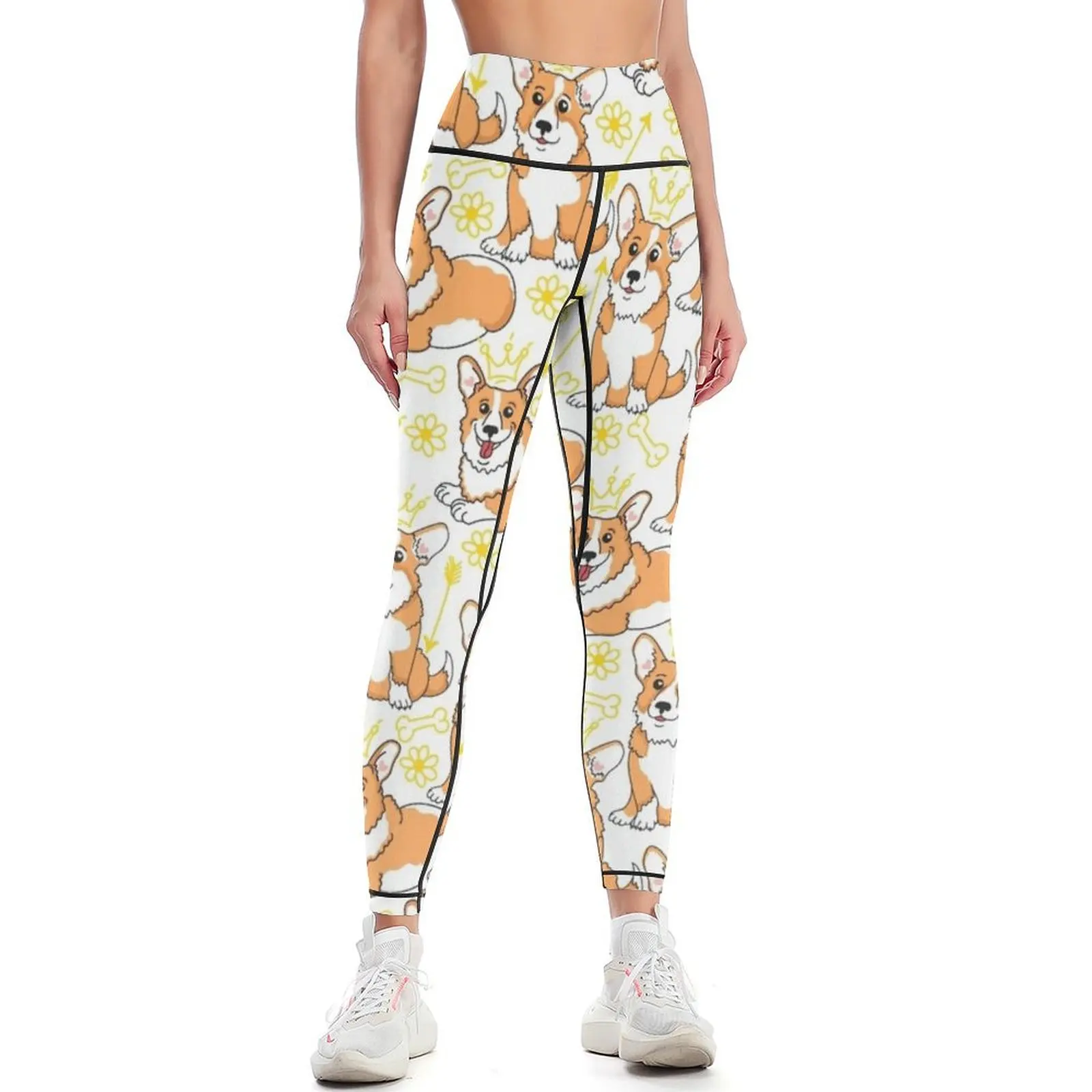 

Corgi cute corgi Leggings sport set Female legging pants Fitness woman exercise clothing for Womens Leggings