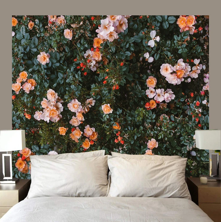 VIKAMA Tropical Leaf & Rose Tapestry Wall Hanging, 6 Assorted Designs, Wall Art Decor for Bedroom Living Room