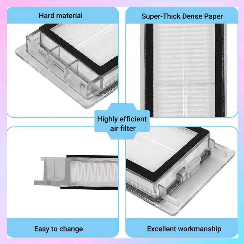ABRG-Моющиеся детали HEPA-фильтра для Xiaomi Roborock S5 S50 S51 S55 S5max S6 E25 E35 Max S6 Pure S6, аксессуары для вакуумного фильтра