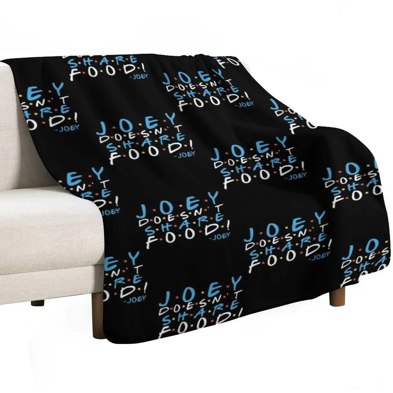 Joey doesn't share food! Throw Blanket Multi-Purpose Thins Shaggy cosplay anime Winter beds Fashion Sofas Blankets