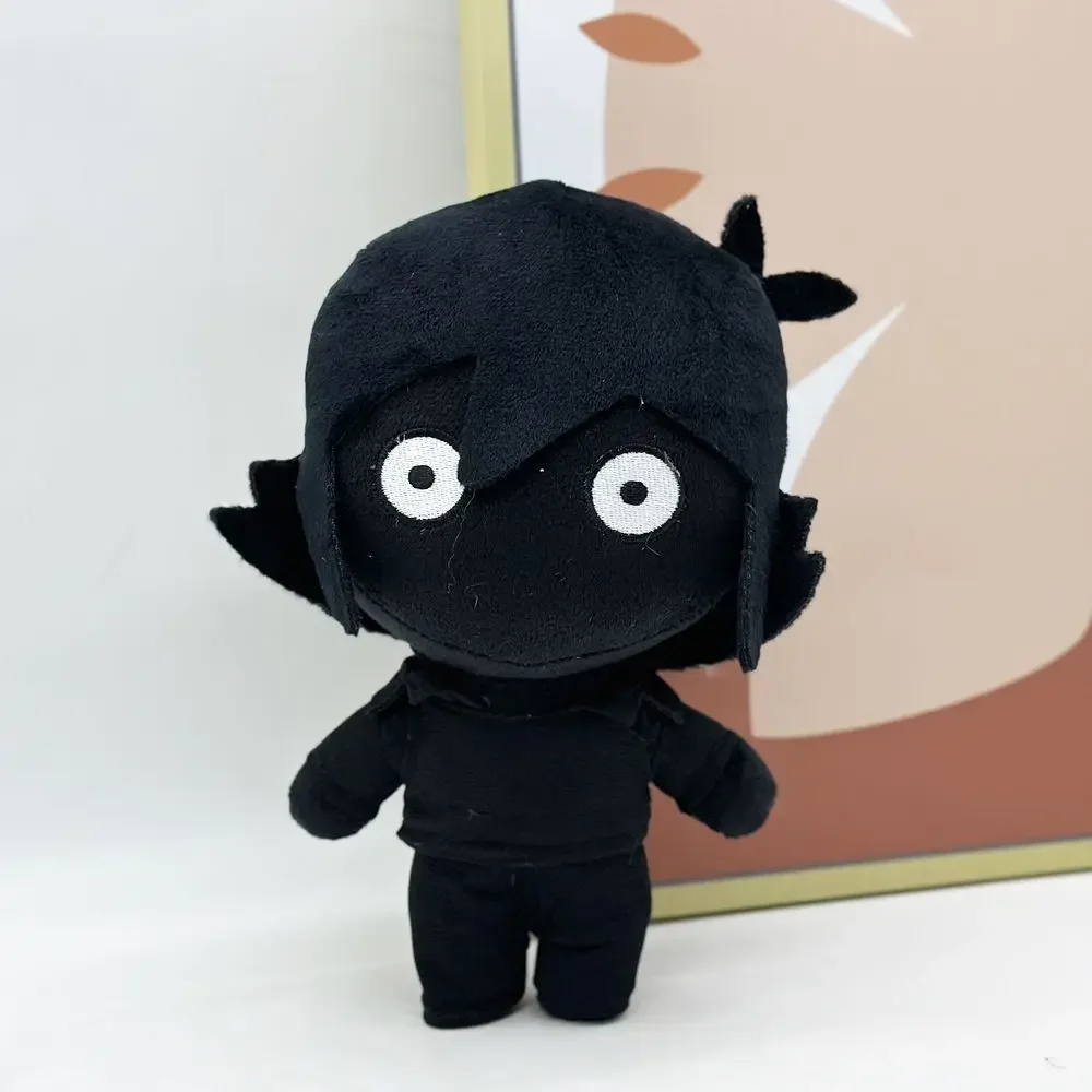 Omori Plush Little Black Pure Black Creative Plush Toys Spoof Cute Christmas Gift Throw Pillow Children Sleep Comfort Companion