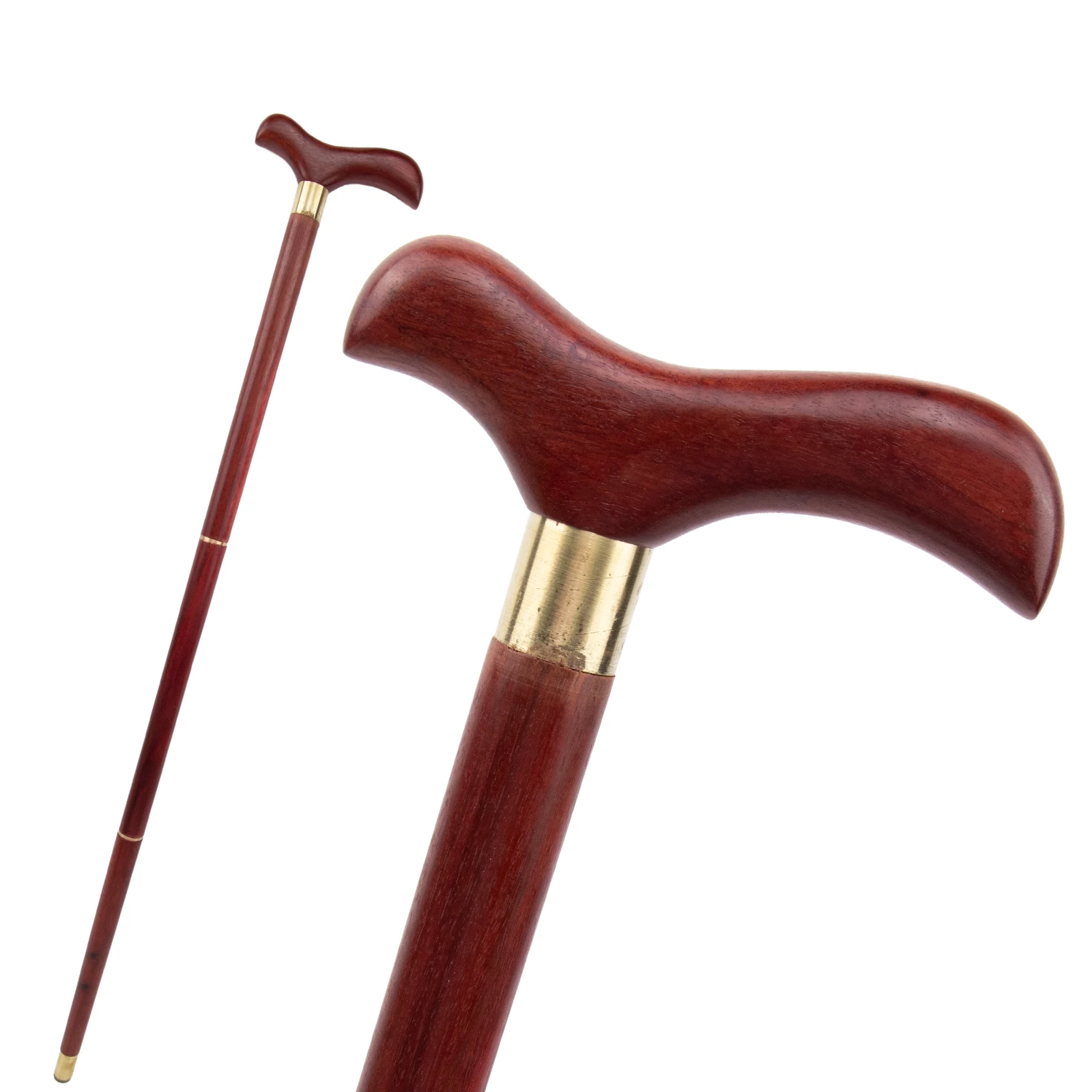 

Red Sandalwood Bird Wooden Fashion Walking Stick Decorative Cospaly Party Wood Walking Cane Halloween Mace Wand Crosier 89cm