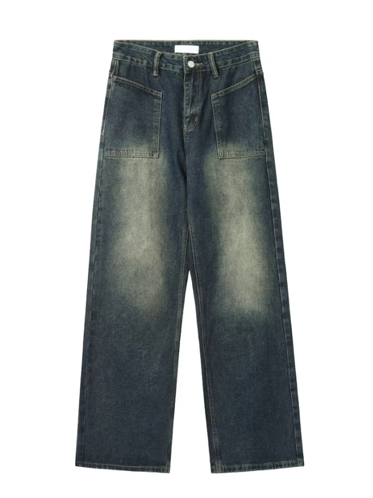 Jeans retrò All-match High Streeet Studenti Moda semplice Pantaloni morbidi e comodi Abbigliamento femminile traspirante quotidiano in stile americano