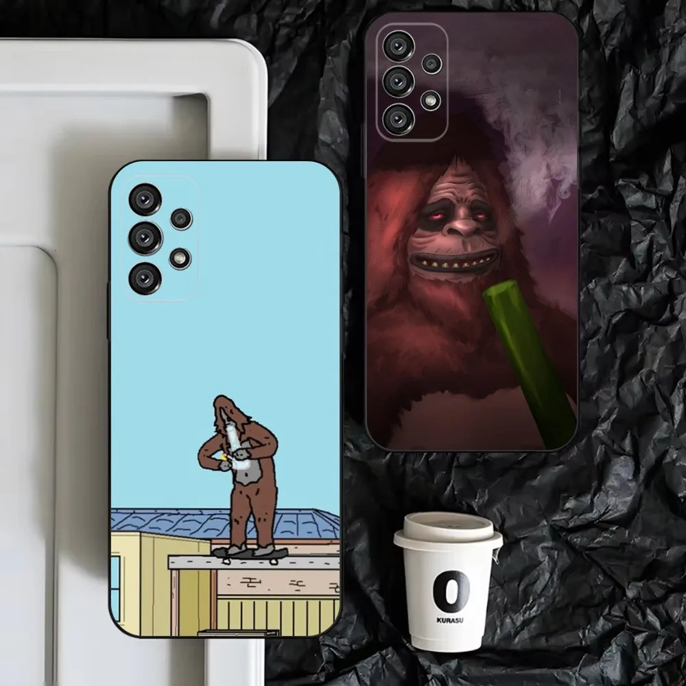 Sassy The S-Sasquatch Phone Case For Samsung S25,S24,S23,S22,S21,S20,S10,Ultra,Plus,Lite,FE,Soft Silicone Black Cover