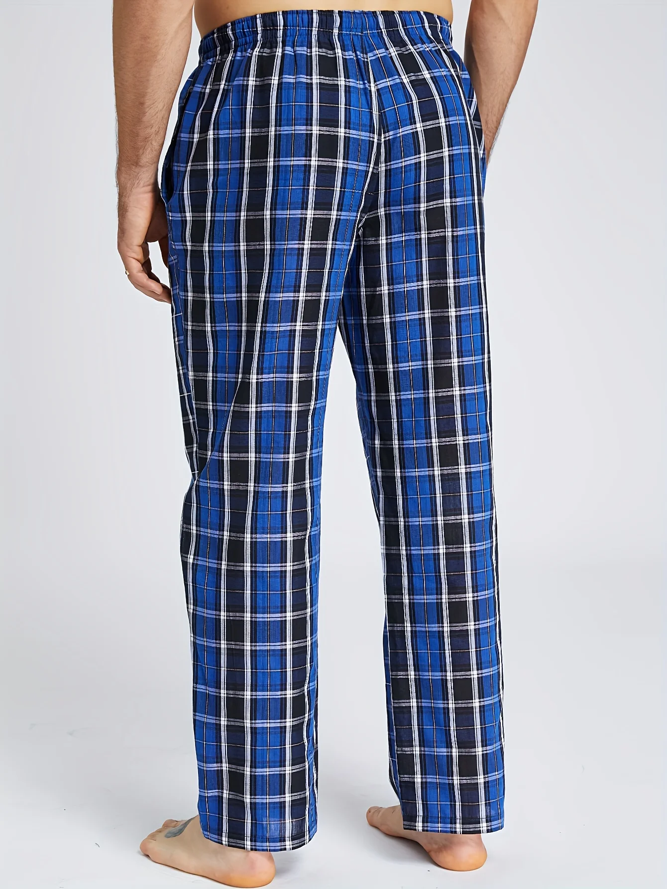 3pcs Plus Size Men's Pajamas Pants Casual Loose with Drawstring Pajama Bottoms All Seasons Sleepwear