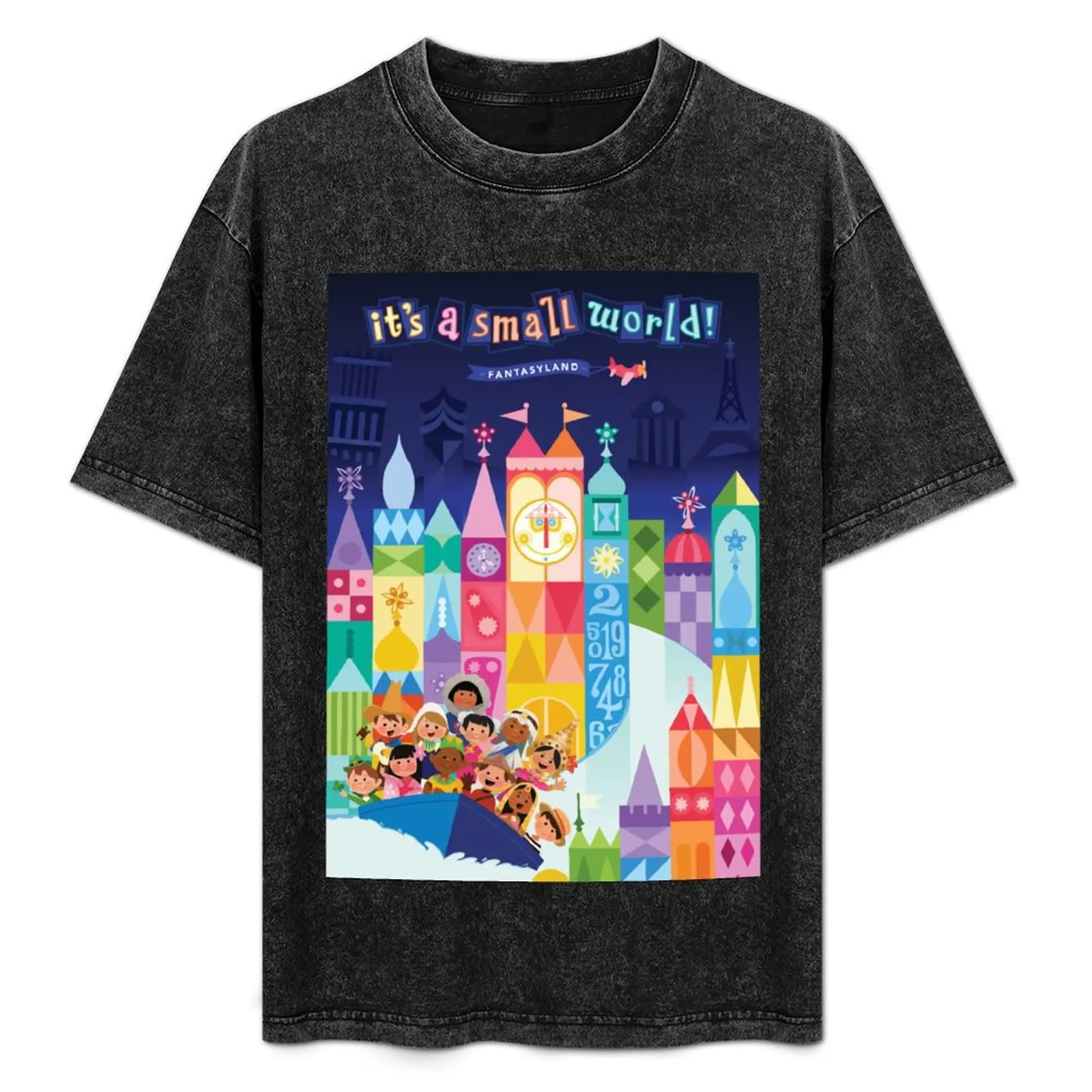 

Small world Fantasyland T-Shirt Plus Size Street Style Tee