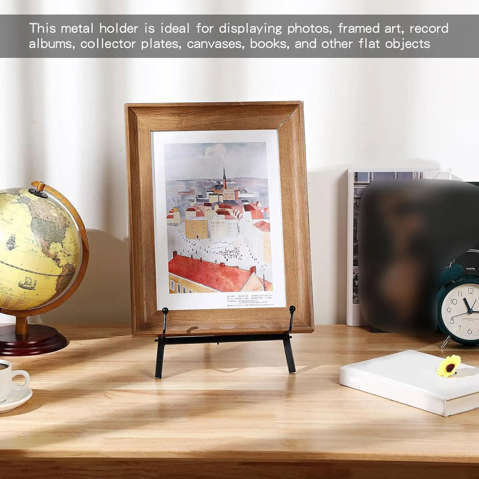 Multipurpose Easel Display Stand Metal Structure Decorative Plate Holder for Party and Wedding