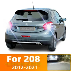 2x LED ters işık için Peugeot 208 I II 1 2 aksesuarları 2012 2013 2014 2015 2016 2017 2018 2019 2020 2021 yedekleme Back Up lamba