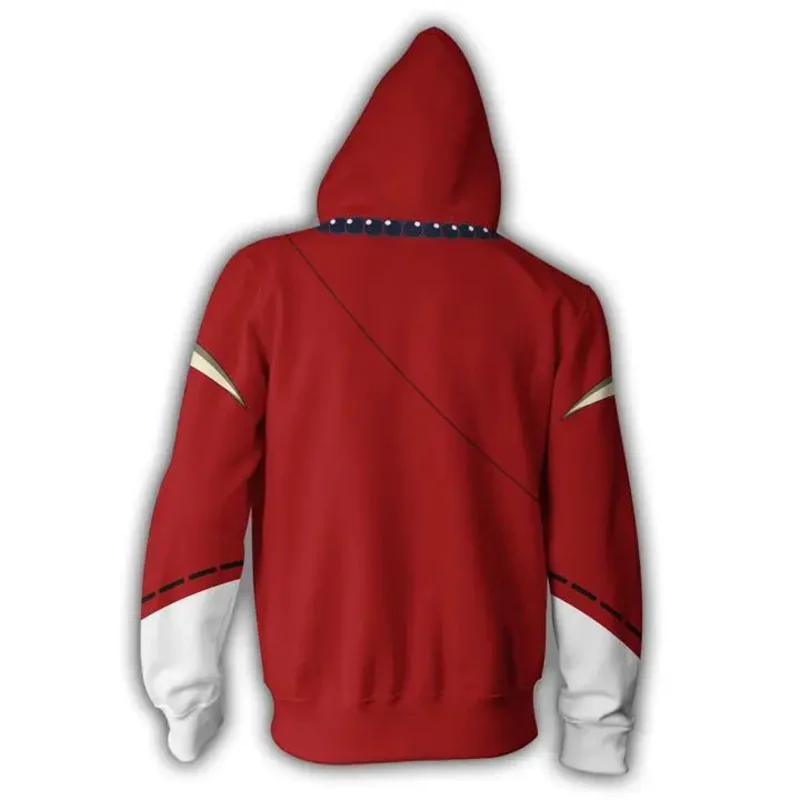 Sudaderas con capucha de Anime Inuyasha, sudadera Higurashi Kagome, chaqueta de Cosplay Sesshoumaru, ropa de calle Unisex, ropa con capucha, abrigo con cremallera