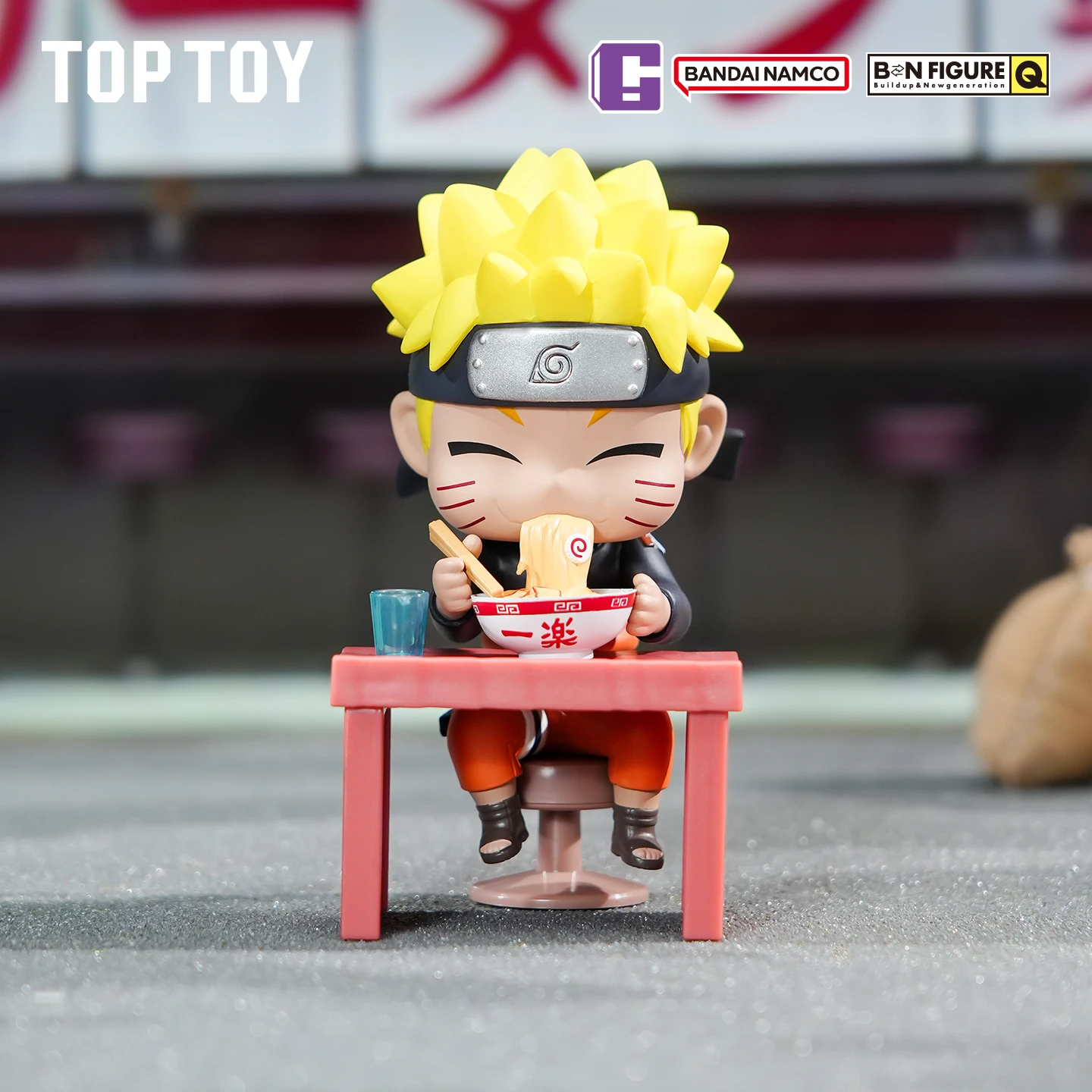 Figuras de caja ciega de la serie Bandai Naruto Breeze Ramen Lamian Noodles, figuras temáticas, colección de figuras bonitas, juguetes de modelos, regalo