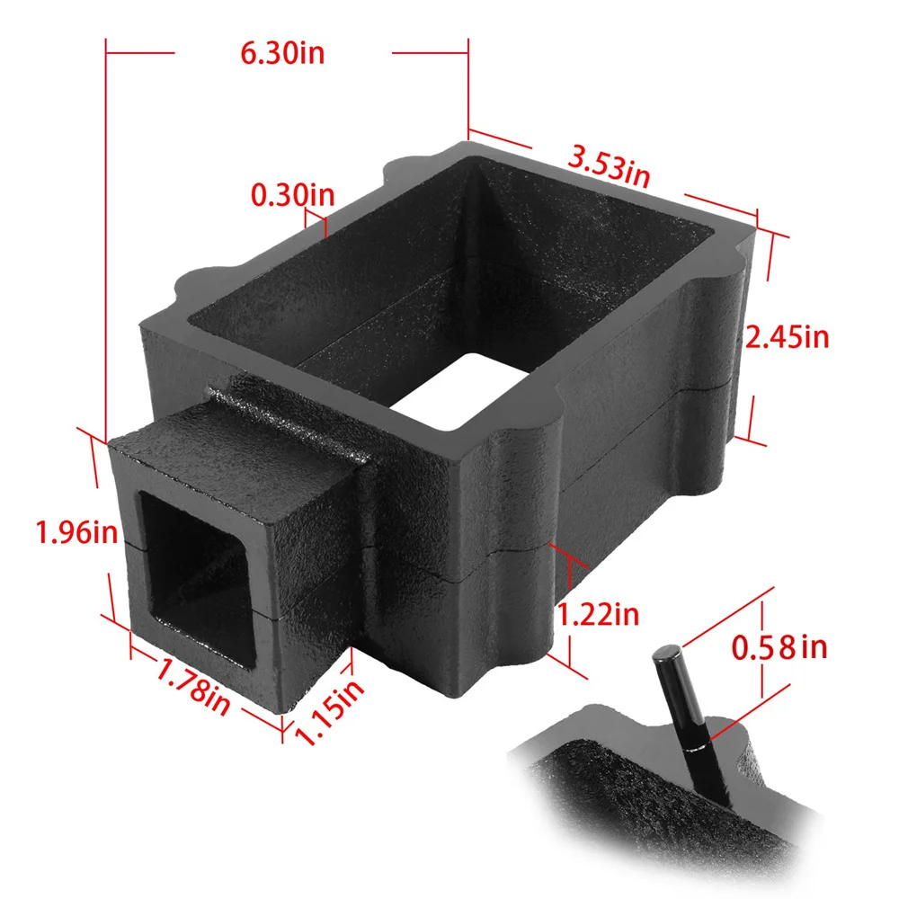 Black Cast Iron Flask Mold Holder 2 Pieces, Suitable for Sand Casting Metal, Jewelry and Casting Tools