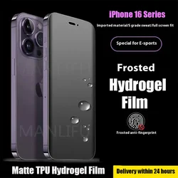 3PCS Matte Hydrogel Film For Apple iPhone 16 Pro Max TPU Screen Protector Film  for iPhone 16Plus 16Pro 16ProMax Film No Glass