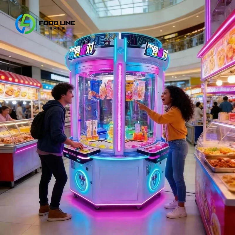 Custom Coin Operated 4 Players Arcade Game Machine, Kids Snack Party Gift Machine With Ticket Redemption for Amusement Park Mall