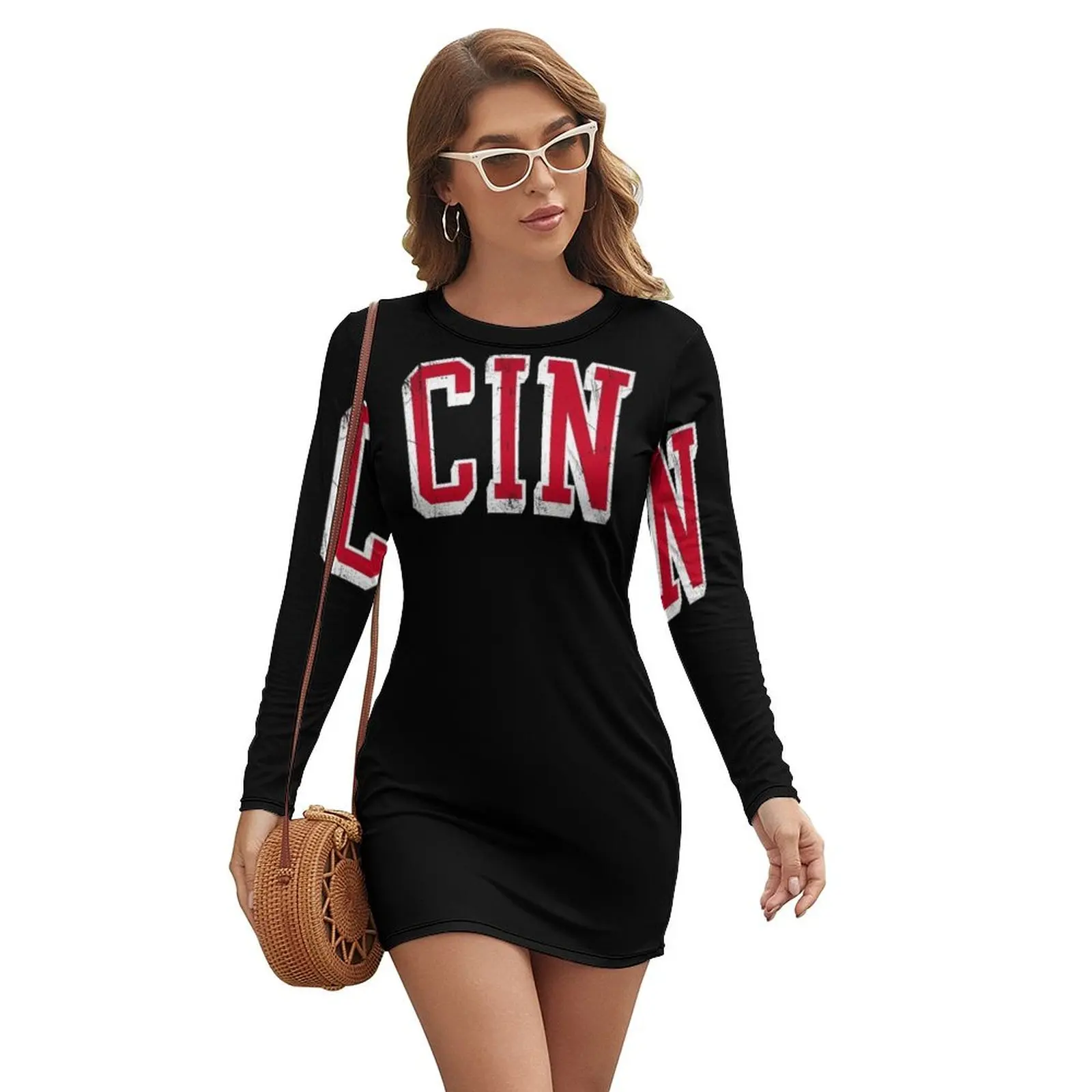 

CIN - block abv - 12 Long-sleeved Dress Women long dress Women's summer long dress long sleeve dresses