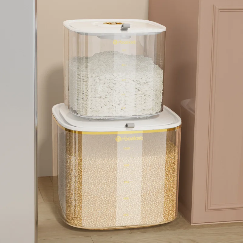 Household Multigrain Storage Box, Clothing M Bucket, Insect-Proof, Moisture-Proof, Sealed, Rice Can, Rice Bin, New Style