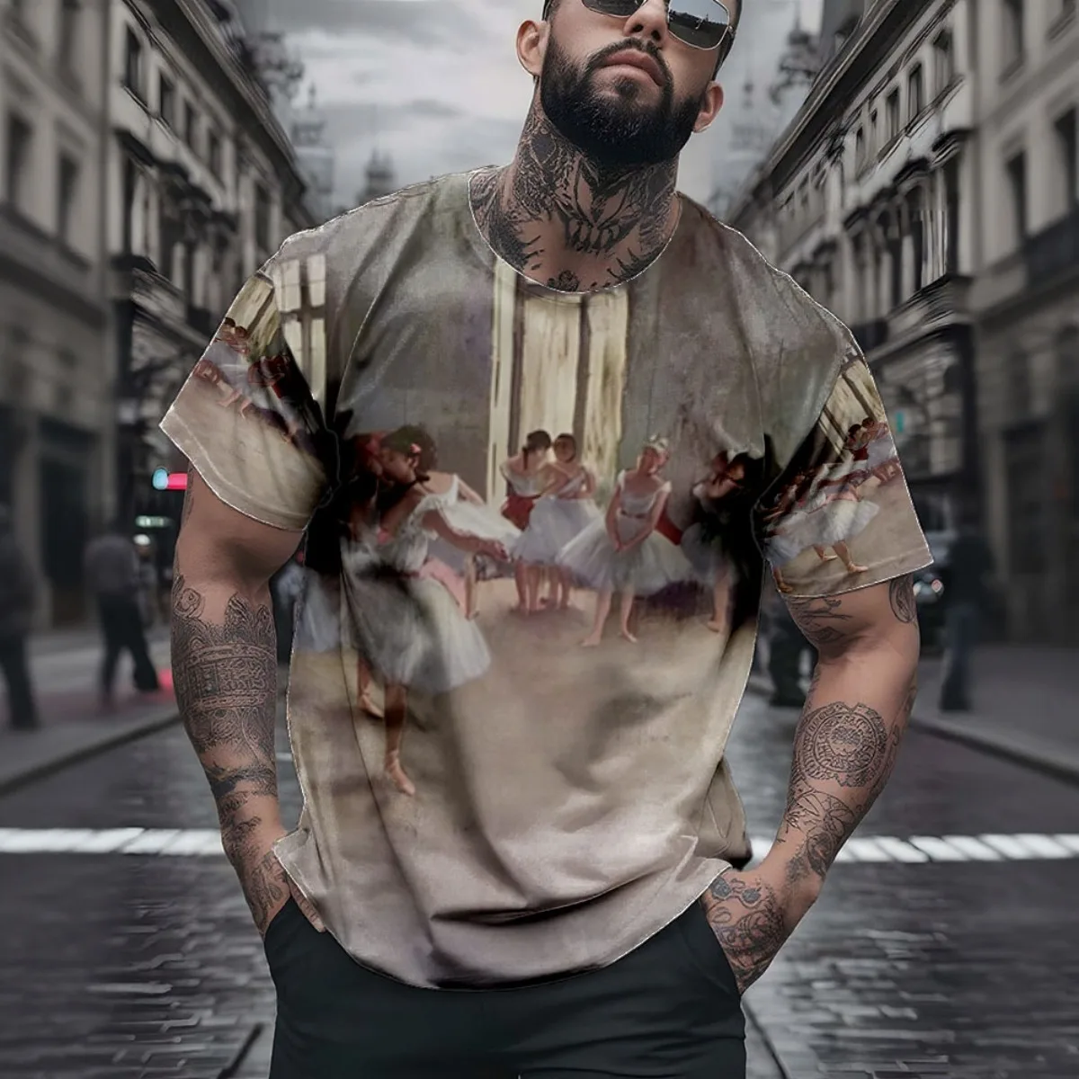 Rehearsal de ballet 1873 de Edgar Degas Reproducción del famoso pintor Fren Dance Class Scene Poster Nueva llegada Moda Hombres'