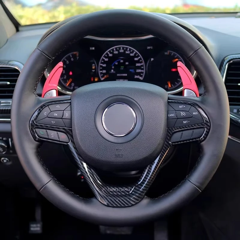 

Hand-Stitched Non-slip Durable Nappa Leather Steering Wheel Cover Wrap For Jeep Grand Cherokee Cherokee Wrangler Car Accessories
