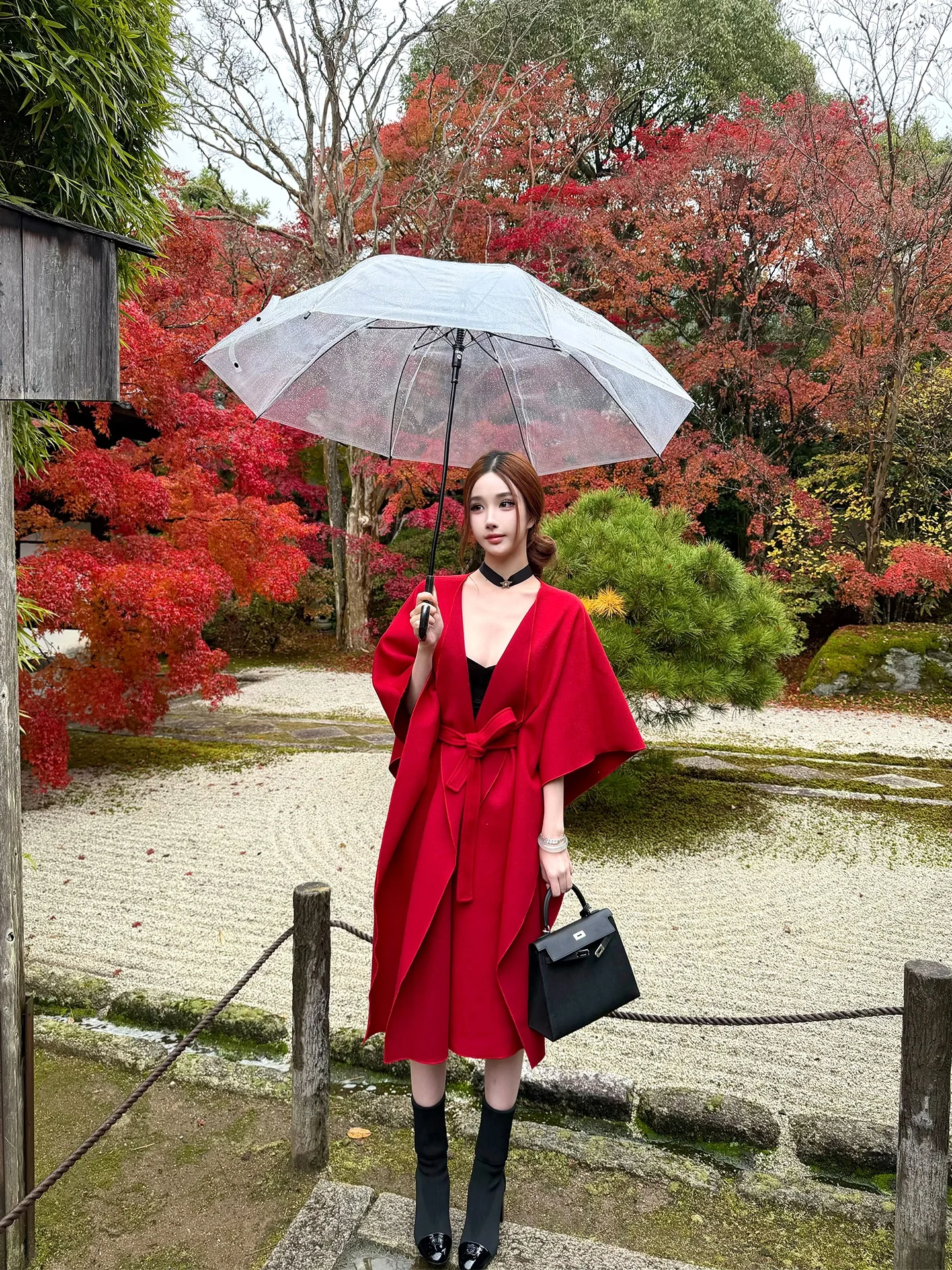 

Ele Moon Vera Long Coat Women's Spring Autumn oulder awl Outerwear Faionable Casual Loose Fit Warm Sli