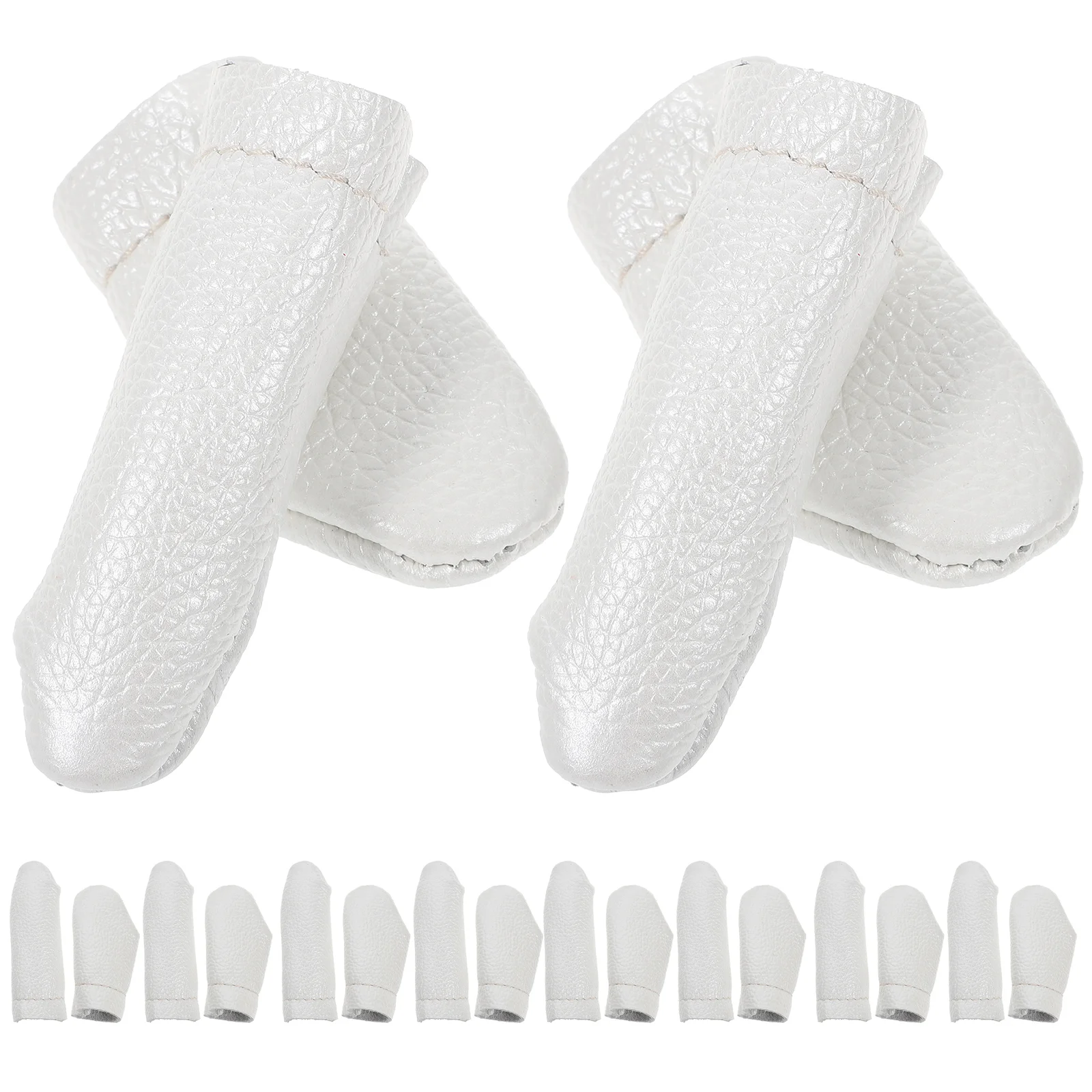 

20 Pcs Wool Felt Thimble Finger Cover Protectors for Sewing Hand Thimbles Cots Protection Needlework