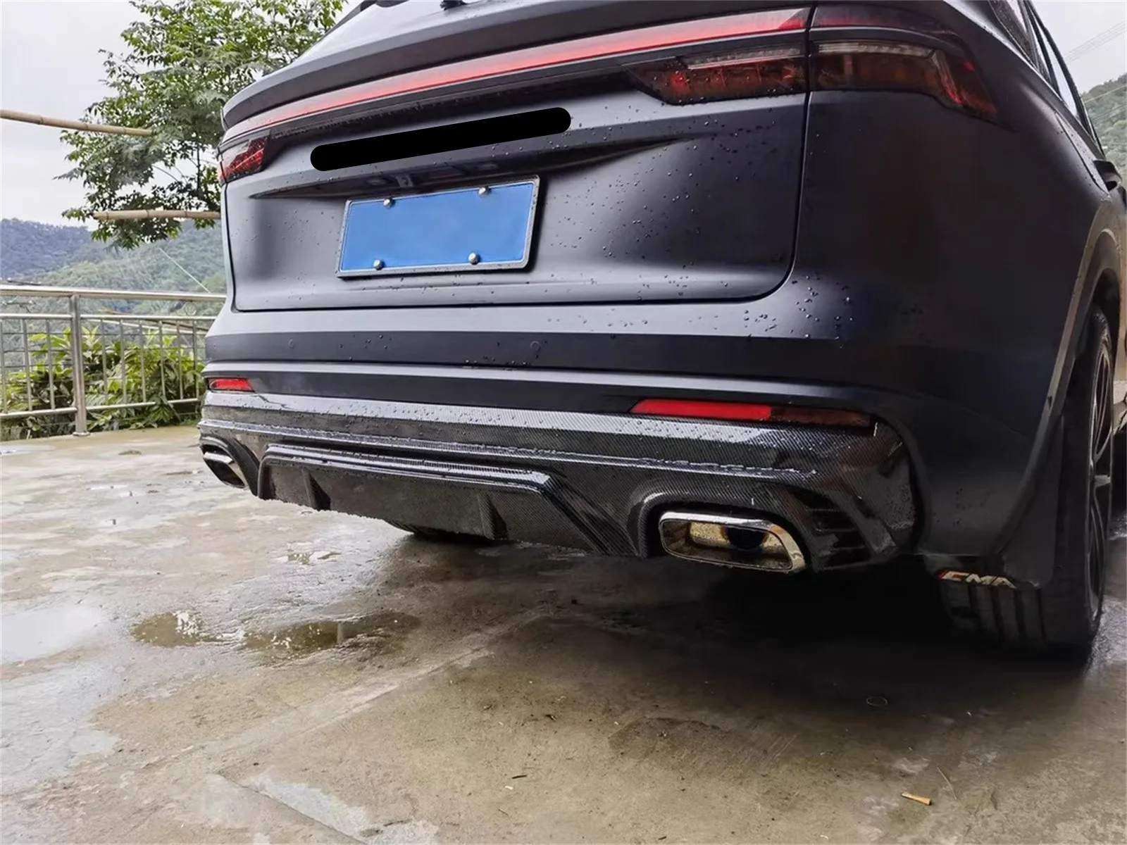 Car Rear Lip Exhaust Pipe Tail Throat for Geely Tugella L Mangaro