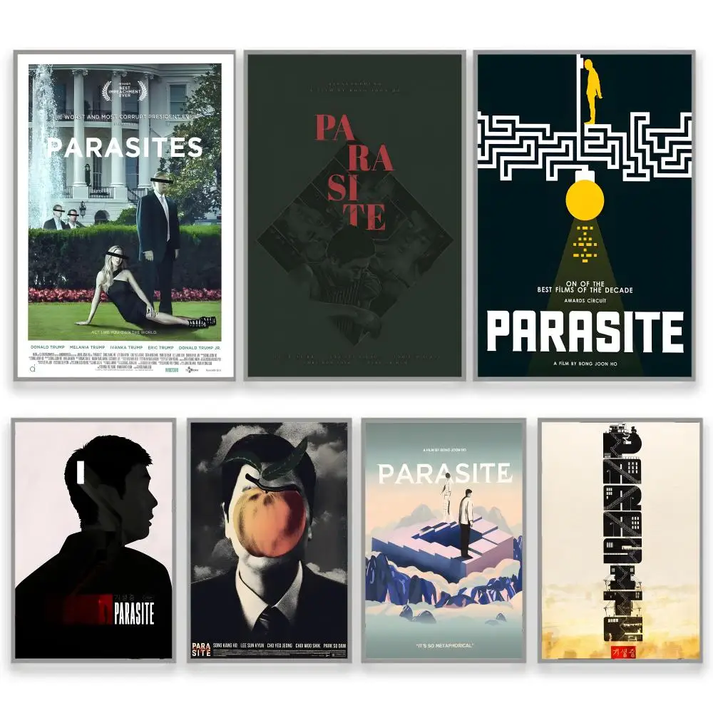 Korean Movies P-Parasite Trending Home Decor Classic Wall Mural Home Wall Decoration Poster