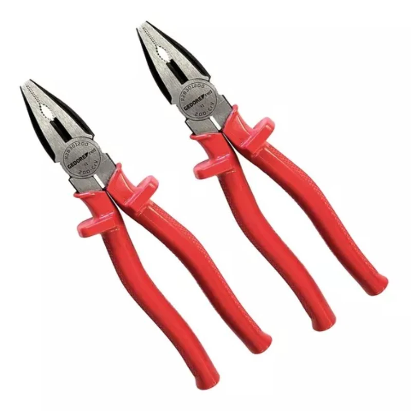 Alicate Universal 8 Polegadas Vermelho - R 28301200   Alicate para serviço pesado