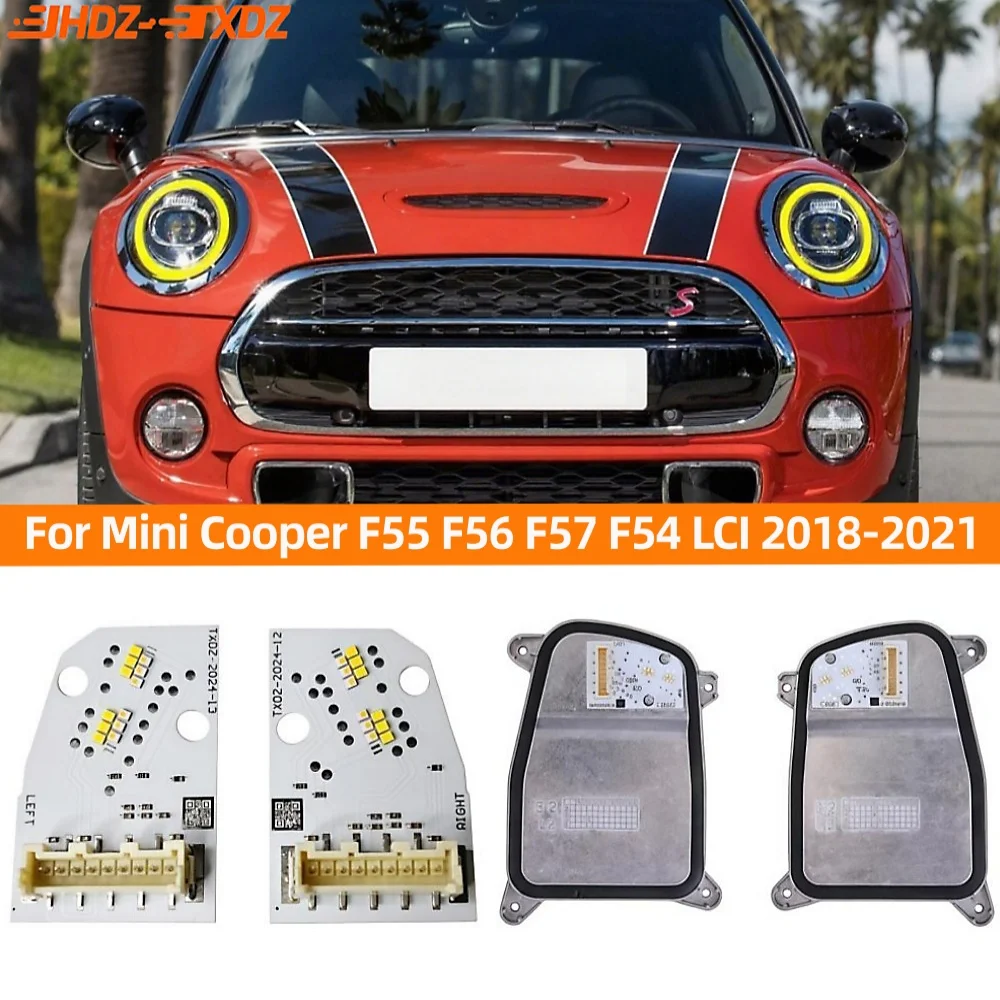 

Плата DRL для 2018-2021 Mini Cooper F55 F56 F57 F54 LCI светодиодные фары дневных ходовых огней модуль указателя поворота желтый синий красный