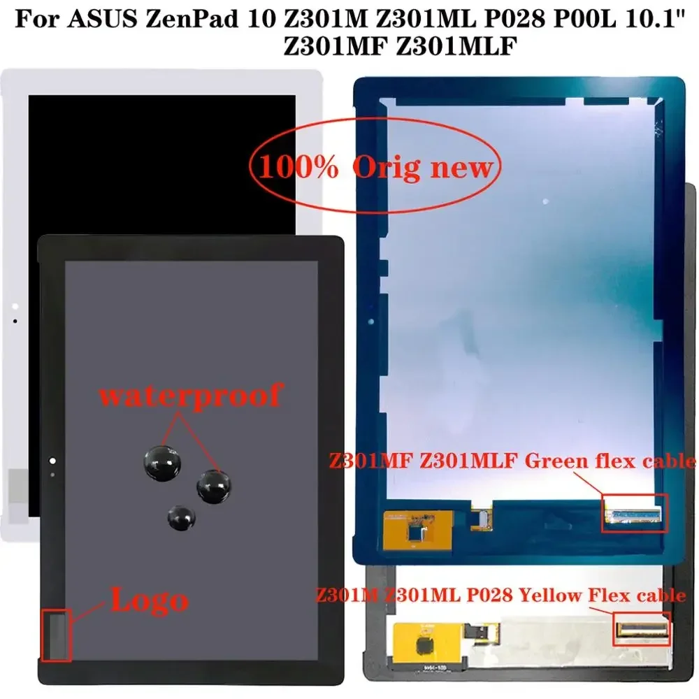 

Shyueda AAA+ For ASUS ZenPad 10 Z301M Z301ML P028 P00L 10.1" Z301MF Z301MLF LCD Display Touch Screen Digitizer