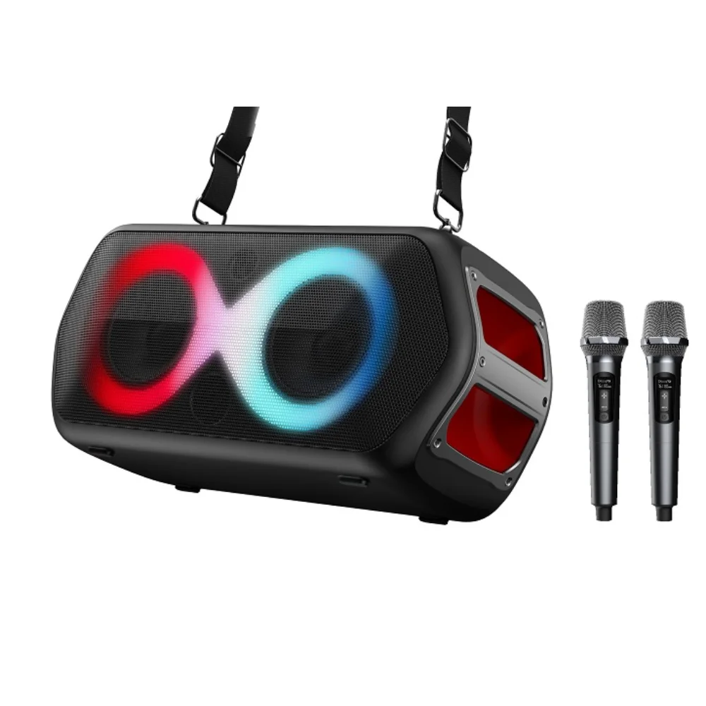 Speaker HiFi Wireless Portable Speakers Outdoor Party Music Box Amplifiers Professional Speakers With Mic