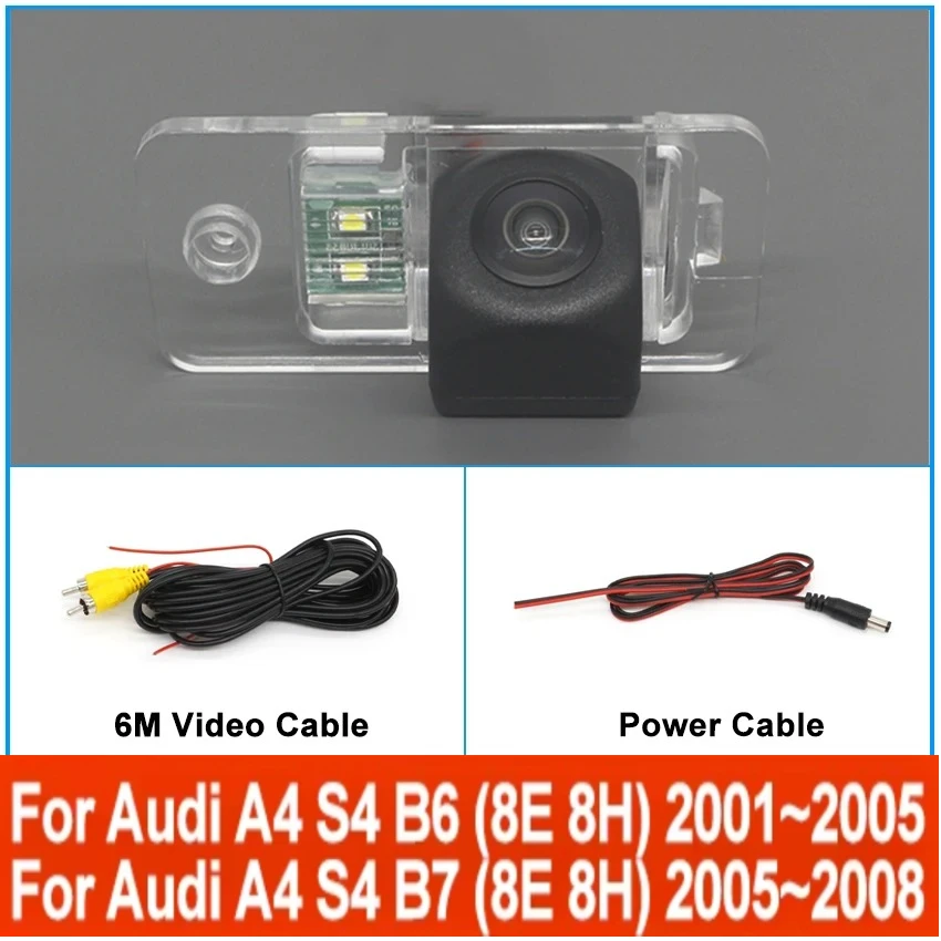 Rear View Camera for Audi A4 S4 B6 (8E 8H) 2001~2005 B7 (8E 8H) 2005~2008 License Plate Light Backup Camera