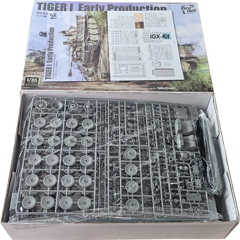 Border BT-010 1:35 Scale Tiger I Early Sd Kfz 181 Pz Kpfw VI Ausf E Tank Vehicle Hobby Plastic Assembly Model Building Kit