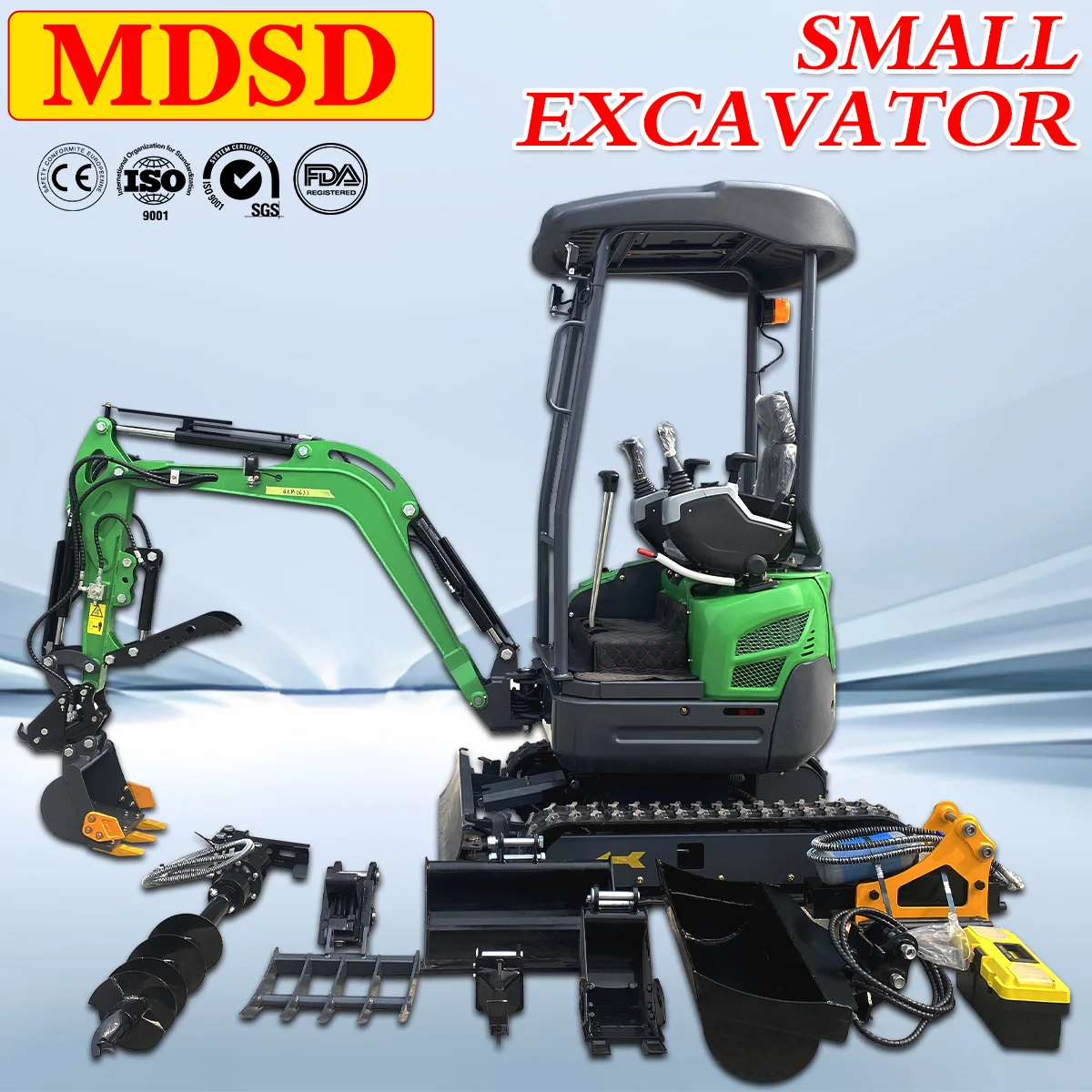 High Quality Micro Digger For Kubota 1.5 Ton Hydraulic Mini Excavator 1.8 Ton Micro Excavation With Cabin Door to Door Delivery